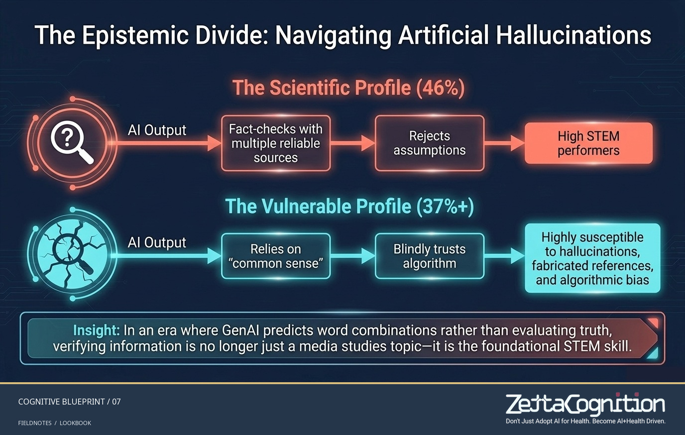 Cognitive Blueprint for AI in Education — PISA 2025, slide 7 of 8