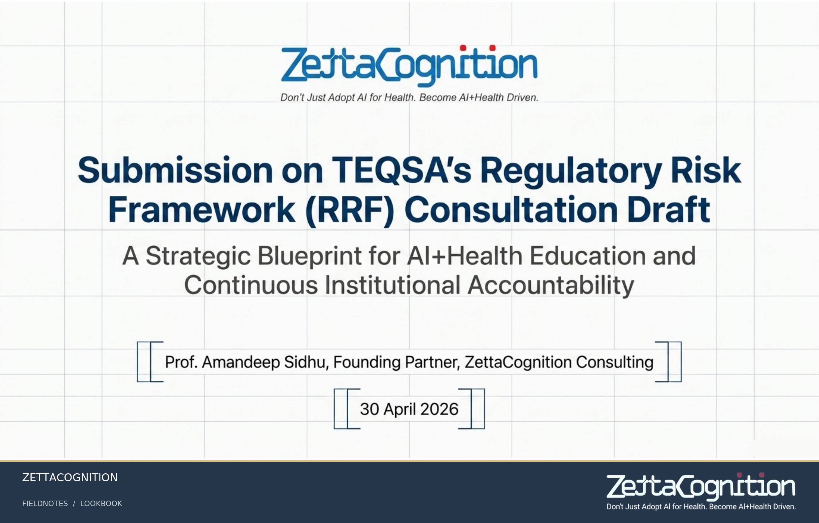 AI Health Regulatory Blueprint, slide 1 of 8
